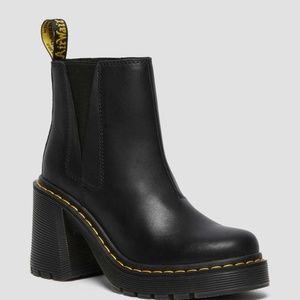 Dr. Martens Spence Leather Flared Heel Chelsea Boots